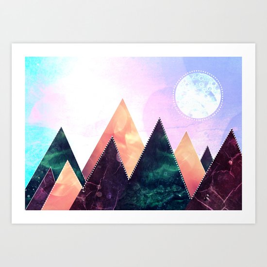 Sunrise of the moon Art Print