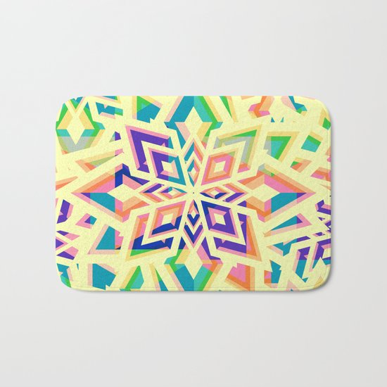 Decorative floral pattern for Christmas Bath Mat