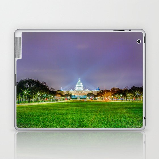 The Capitol Building At Night Laptop & iPad Skin