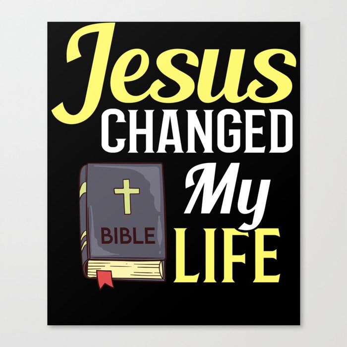 Jesus Bible Cross Nazareth Study Quotes Canvas Print