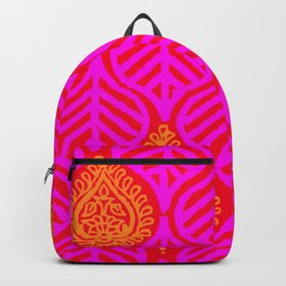 PLANTAIN PALACE - RED/PINK/ORANGE Backpack