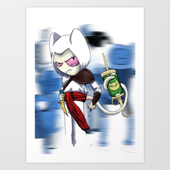 Me mow assasin Fancepcion Art Print