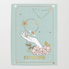 Capricorn Zodiac Series Poster