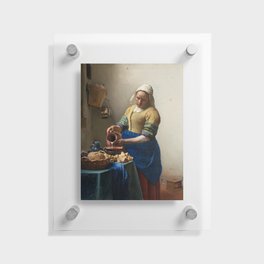 Vermeer - The Milkmaid Floating Acrylic Print