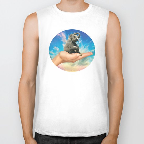 Save The Elephants Biker Tank