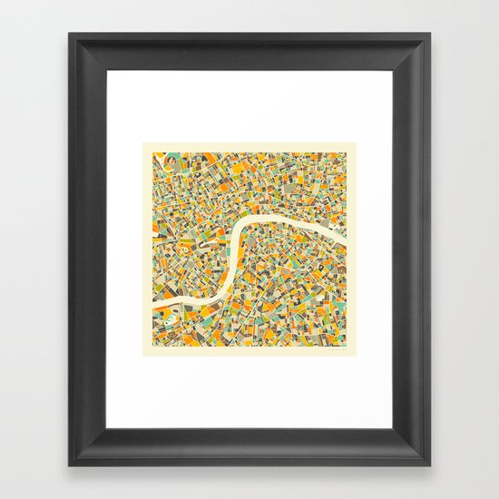 LONDON MAP Framed Art Print