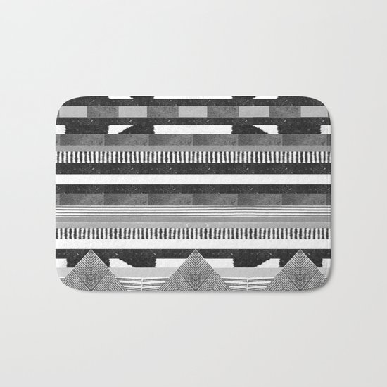 DG Aztec No.2 Monotone Bath Mat