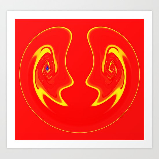 Avant Grin Art Print