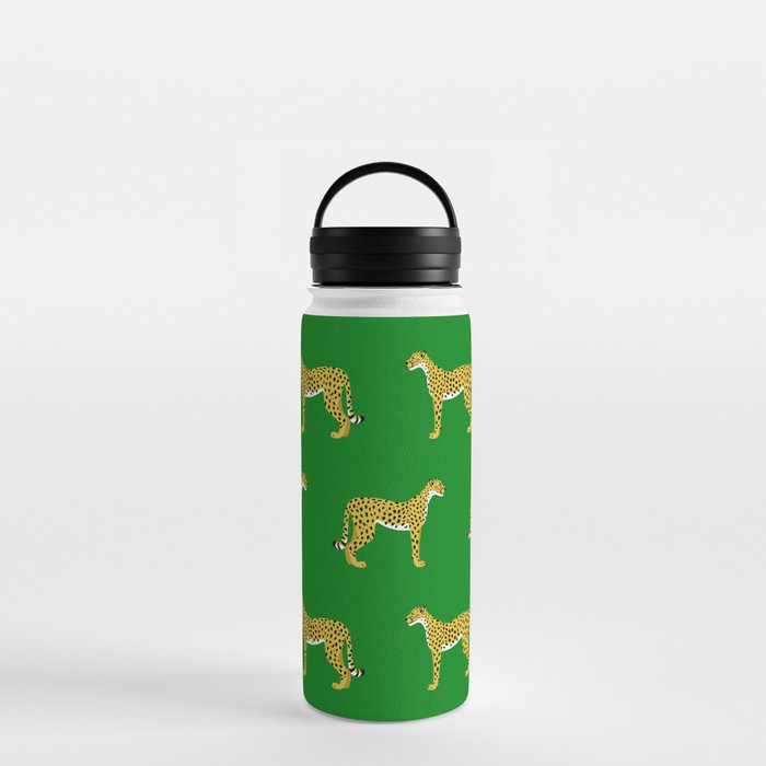 Cheetah Jungle Lush Water Bottle by lbkdesign