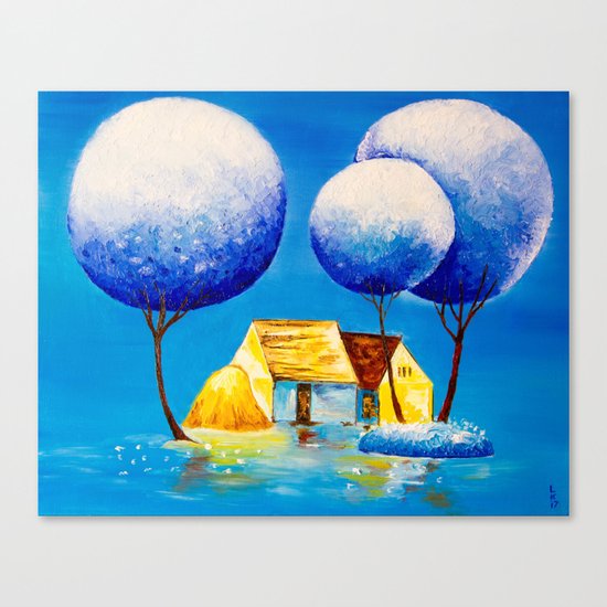 Fairy village Canvas Print
