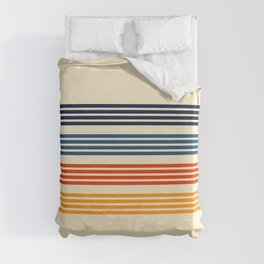 Kenshin - Classic Old School Retro Stripes Duvet Cover