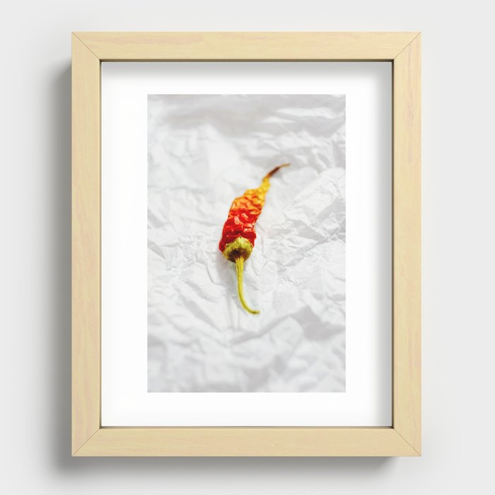 Paper and pepper Recessed Framed Print