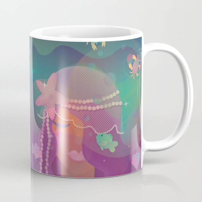 Mermaid II - Bohemian Starfish Headpiece Coffee Mug