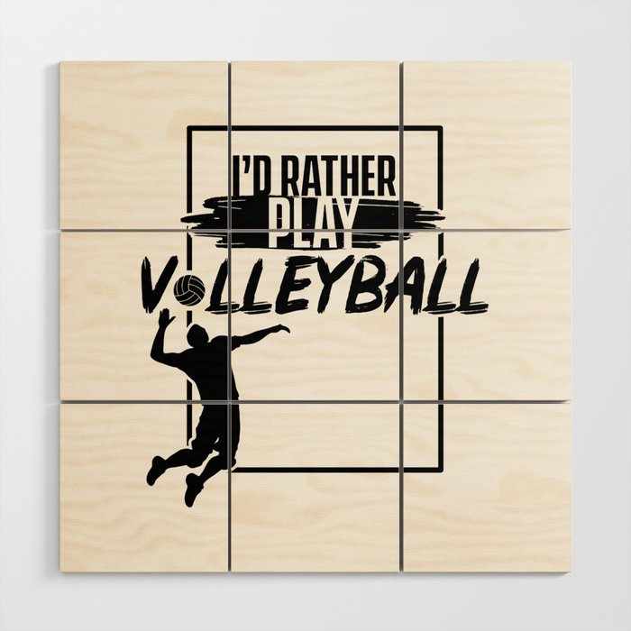 Volleyball Wood Wall Art
