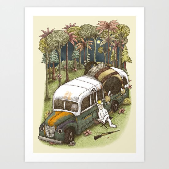 Into The Wild Things Art Print