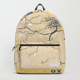 Oviedo Yellow City Map Backpack