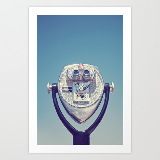 face with a view Art Print