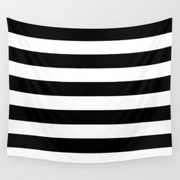 Thick black lines Wall Tapestry