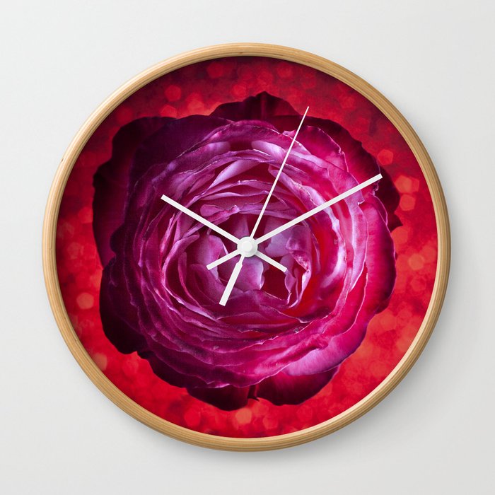 Rose 01 Wall Clock