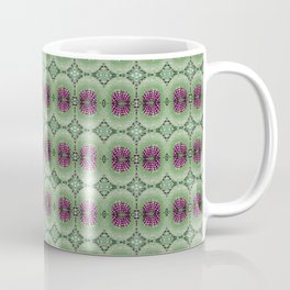 Dandelion Leaf Veins - Green and Purple Mug
