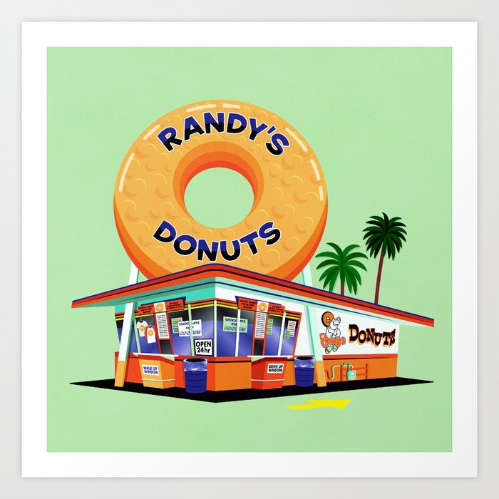 Randy's Donuts Art Print