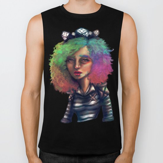 All We See is Ultraviolet and Infrared Biker Tank