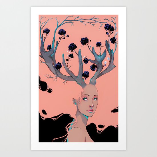 Lady Cornue. Art Print