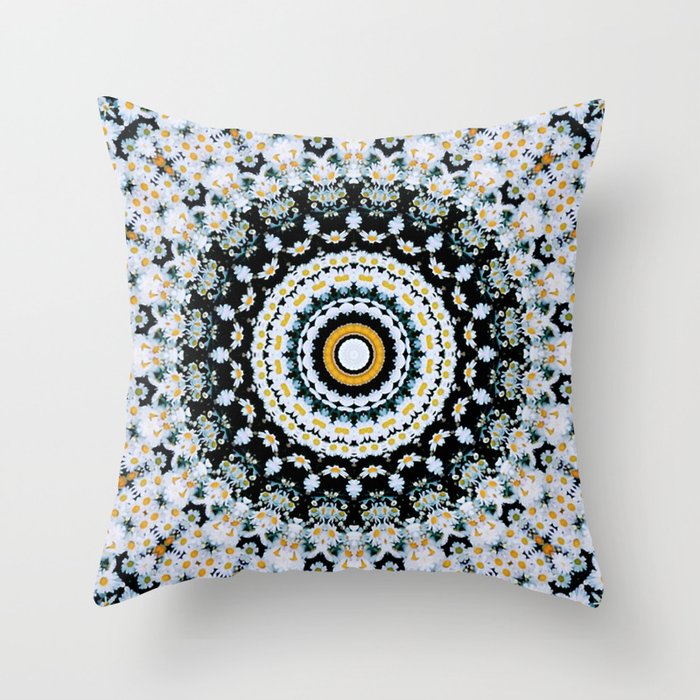 Just Because Nothingness Mandala Throw Pillow by Chichiliki | Society6