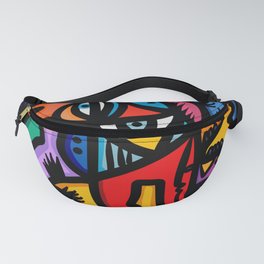 Graffiti Creatures in the summer night by Emmanuel Signorino  Fanny Pack