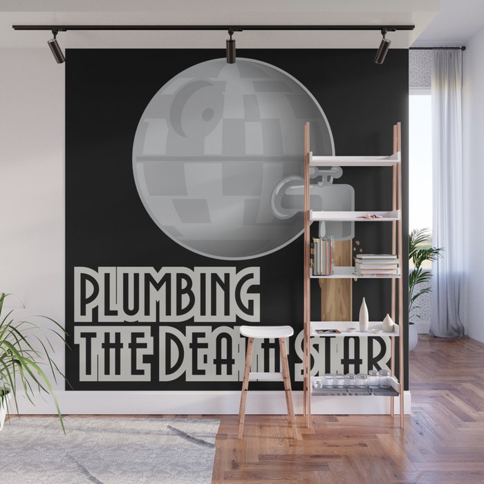 Plumbing The Death Star Logo Wall Mural By Sanspantsradio
