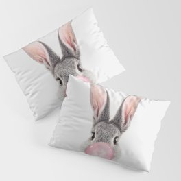 Rabbit with Bubble Gum Pillow Sham