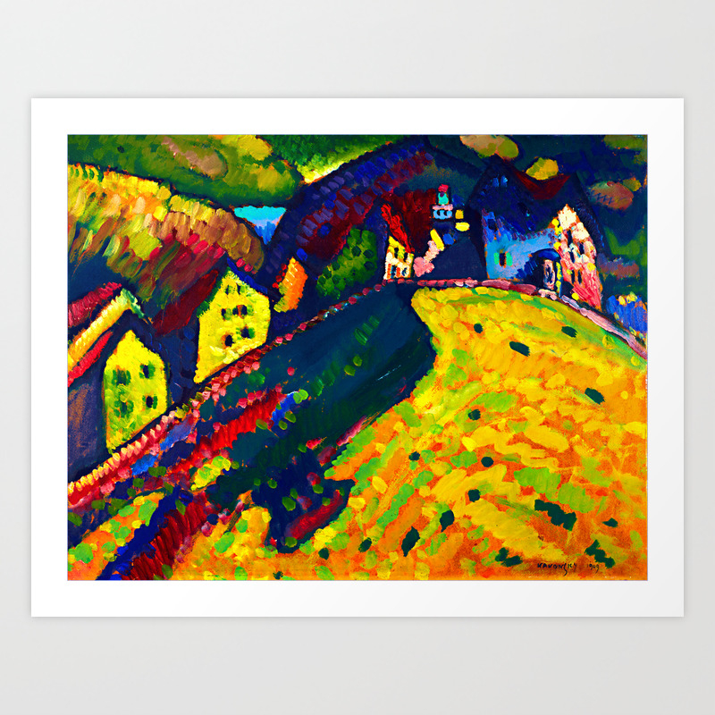 Wassily Kandinsky Houses In Murnau Abstract Art Art Print By