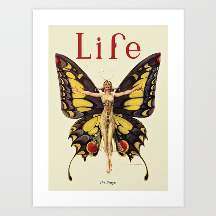 The Flapper by F.X. Leyendecker - Life Magazine Cover Art Print Kunstdrucke The Flapper by F.X. Leyendecker - Life Magazine Cover Art Print Kunstdrucke