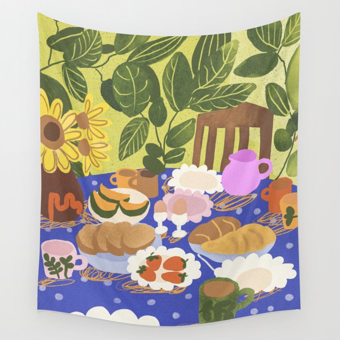 Summer Afternoon Tea Wall Tapestry