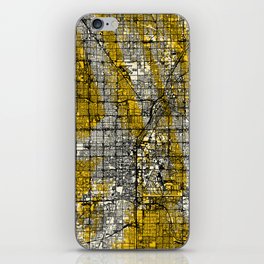 Las Vegas City Map - Yellow Collage iPhone Skin