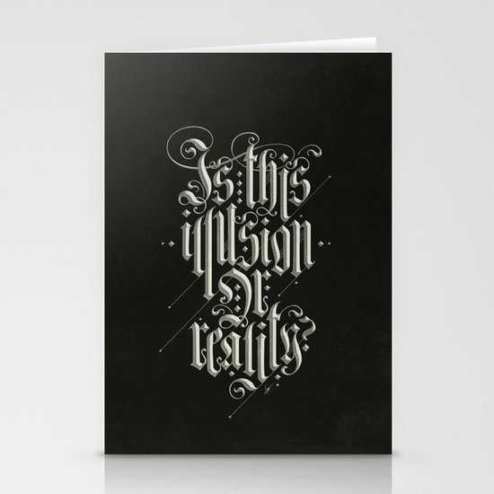 Is This Illusion Or Reality? Stationery Cards