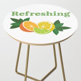 Refreshing Citrus Fruit Side Table