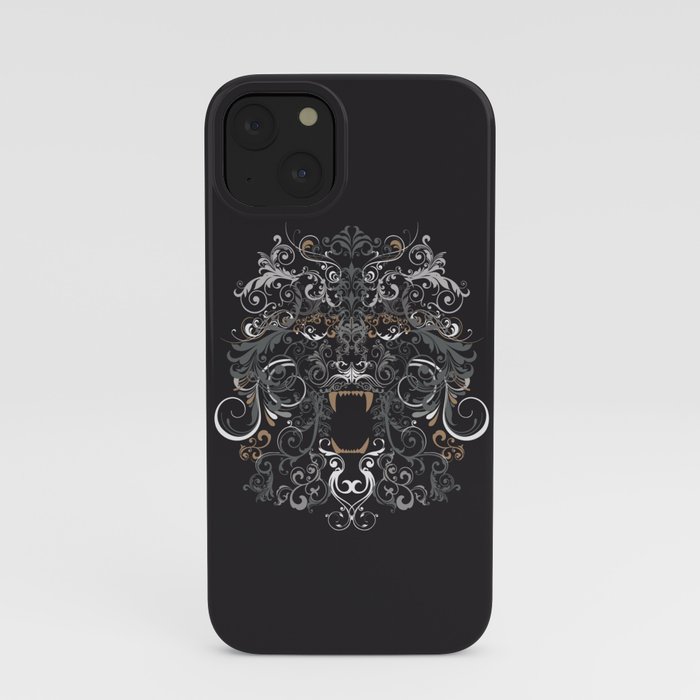 The black lion iPhone Case