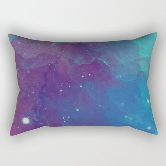 Watercolor night sky Rectangular Pillow