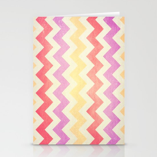Crazy for Chevron - Vintage Pink Stationery Cards