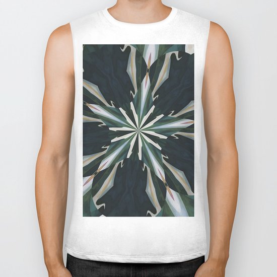 Calla Lily Star Kaleidoscope Biker Tank