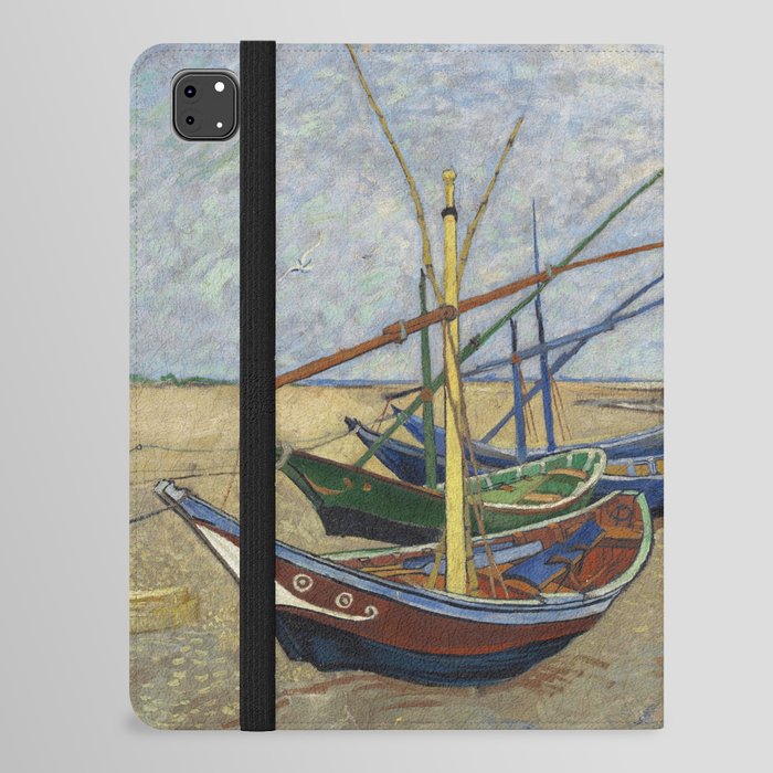 Fishing Boats on the Beach at Saintes-Maries iPad Folio Case