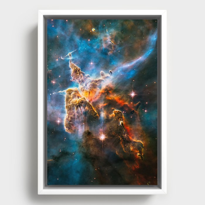 Carina Nebula, Galaxy Background, Universe Large Print, Space Wall Art Decor, Deep Space Poster Framed Canvas