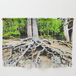 Amazing Tree Roots in Expressive and I Art  Wall Hanging