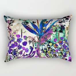 abstract background with flowers Rectangular Pillow