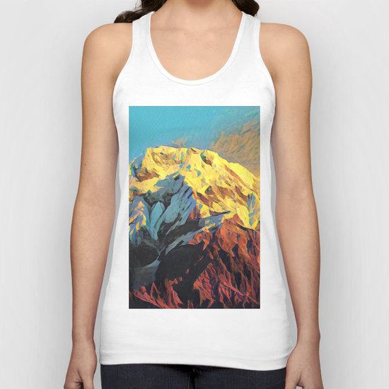 Snowy Mountain Unisex Tank Top