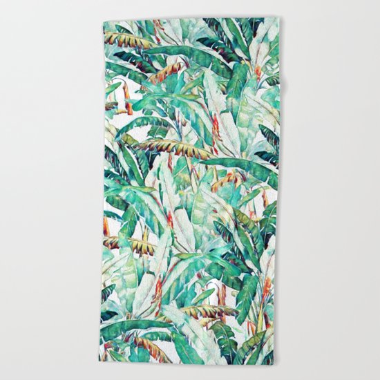 Banana Love #society6 #decor #buyart Beach Towel