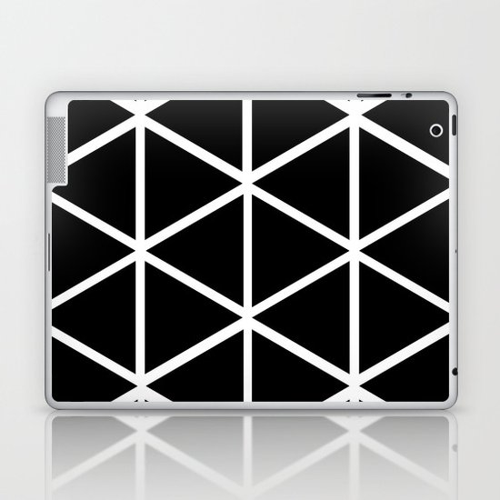 BLACK & WHITE TRIANGLES 2 Laptop & iPad Skin