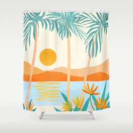 Bali Sunset Shower Curtain