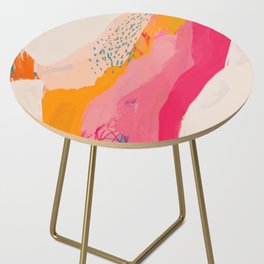 Abstract Line Shades Side Table